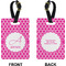 Moroccan Rectangle Luggage Tag (Front + Back)