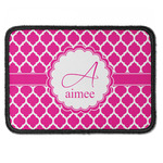Moroccan Iron On Rectangle Patch w/ Name and Initial