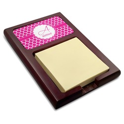 Moroccan Red Mahogany Sticky Note Holder (Personalized)