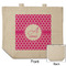 Moroccan Reusable Cotton Grocery Bag - Front & Back View