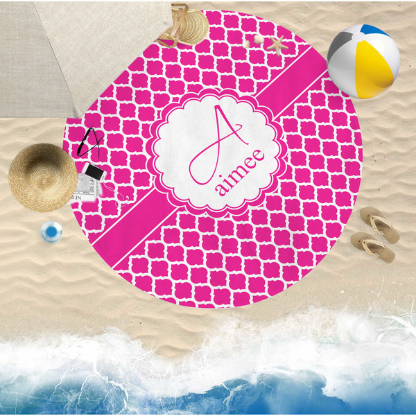 Moroccan Round Beach Towel Lifestyle