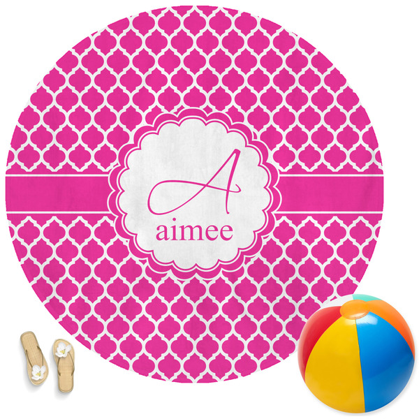 Custom Moroccan Round Beach Towel (Personalized)