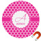 Moroccan Round Car Magnet - 10" (Personalized)