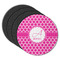 Moroccan Round Rubber Backed Coasters - Set of 4 (Personalized)