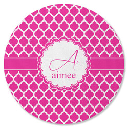 Moroccan Round Rubber Backed Coaster (Personalized)