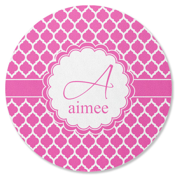 Moroccan Round Coaster Rubber Back - Single