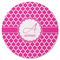 Moroccan Round Rubber Backed Coaster (Personalized)