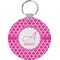 Moroccan Round Plastic Keychain (Personalized)