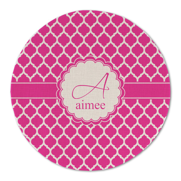 Custom Moroccan Round Linen Placemat - Single Sided (Personalized)