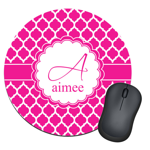 Custom Moroccan Round Mouse Pad (Personalized)