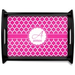 Moroccan Black Wooden Tray - Large (Personalized)