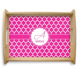 Moroccan Natural Wooden Tray - Large (Personalized)