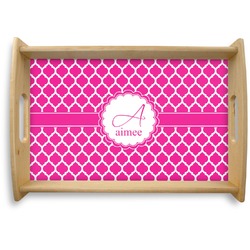 Moroccan Natural Wooden Tray - Small (Personalized)