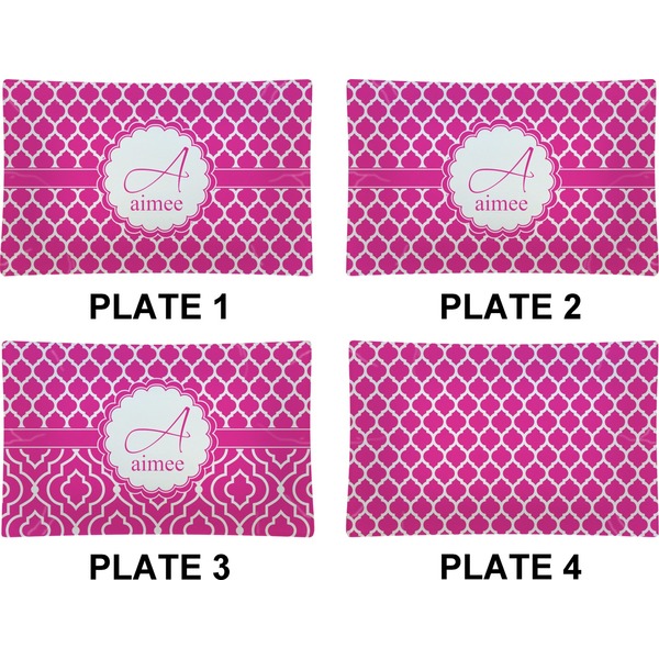 Moroccan Set of Rectangular Dinner Plates (Approval)