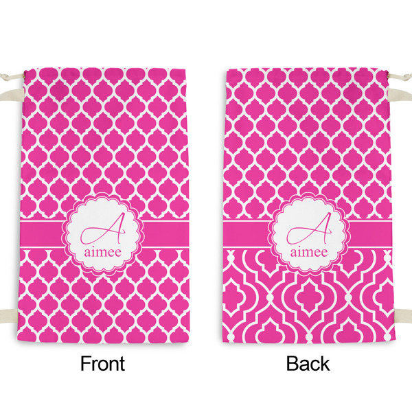 Moroccan Small Laundry Bag - Front & Back View
