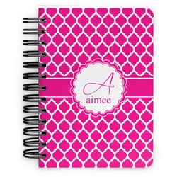 Moroccan Spiral Notebook - 5x7 w/ Name and Initial