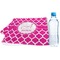 Moroccan Sports Towel Folded with Water Bottle