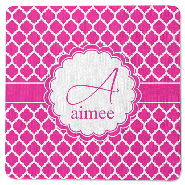 Custom Moroccan Square Rubber Backed Coaster (Personalized)