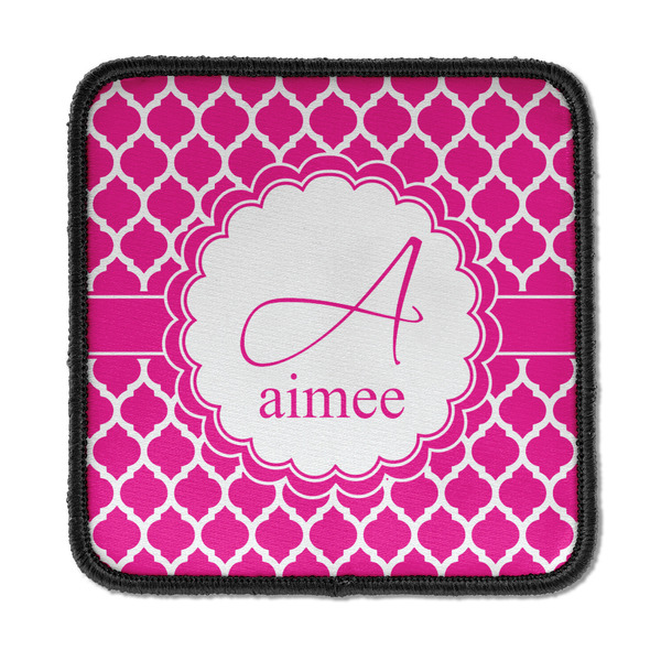 Custom Moroccan Iron On Square Patch w/ Name and Initial
