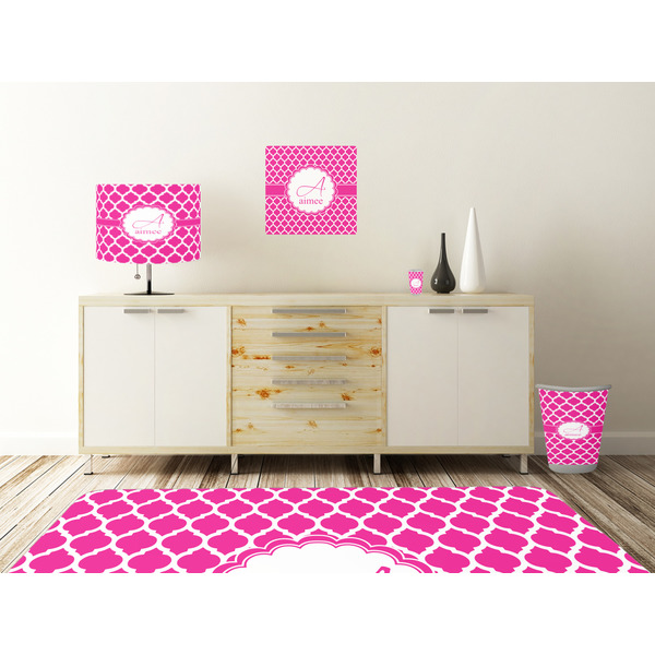 Moroccan Square Wall Decal Wooden Desk
