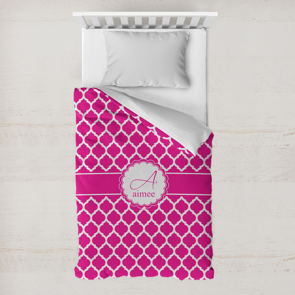 Custom Moroccan Toddler Duvet Cover w/ Name and Initial