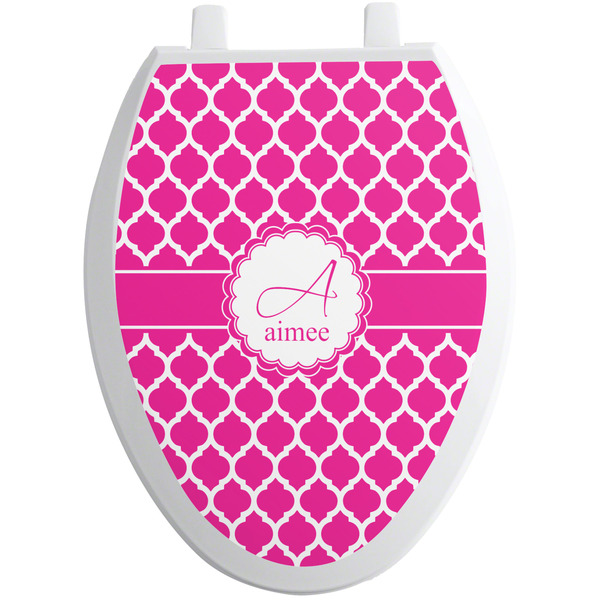 Custom Moroccan Toilet Seat Decal - Elongated (Personalized)