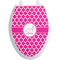 Hot Pink Moroccan Toilet Seat Decal (Personalized)