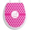 Hot Pink Moroccan Toilet Seat Decal (Personalized)