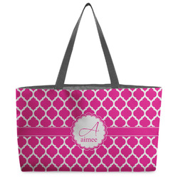 Moroccan Beach Totes Bag - w/ Black Handles (Personalized)