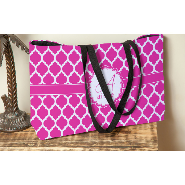 Moroccan Tote w/Black Handles - Lifestyle View