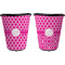 Moroccan Trash Can Black - Front and Back - Apvl