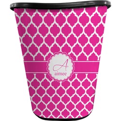 Moroccan Waste Basket - Single Sided (Black) (Personalized)