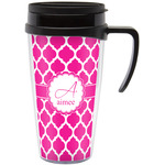 Moroccan Acrylic Travel Mug with Handle (Personalized)