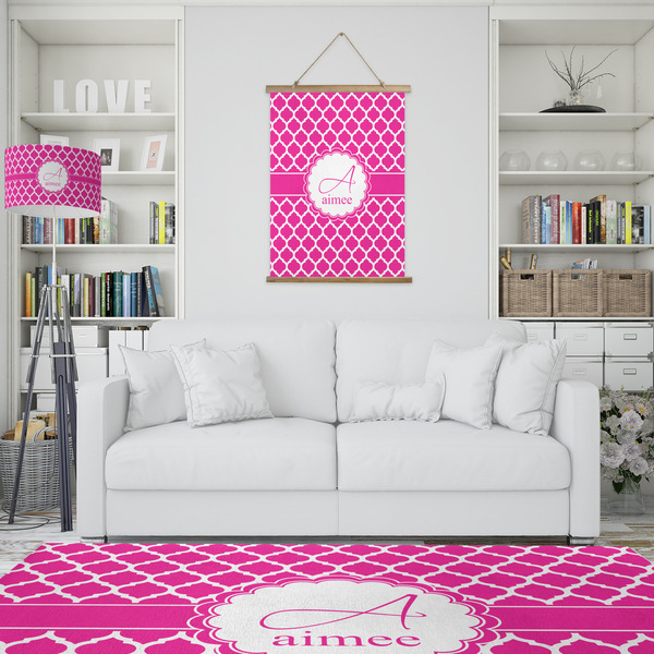 Moroccan Wall Hanging Tapestry - Portrait - IN CONTEXT