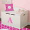 Moroccan Wall Letter Decal Small on Toy Chest
