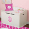 Moroccan Wall Monogram on Toy Chest