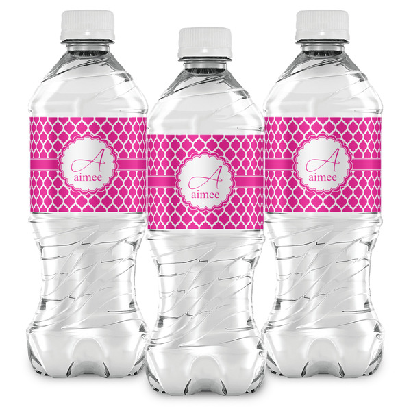 Moroccan Water Bottle Labels - Front View