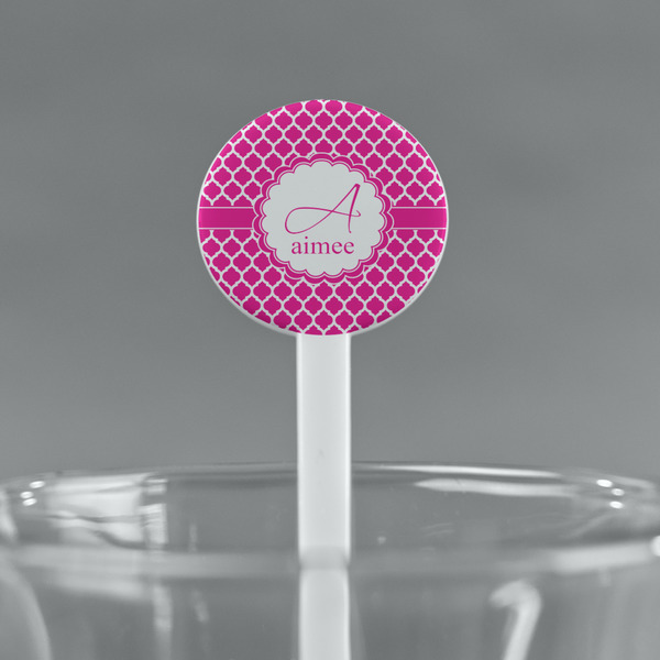 Moroccan White Plastic 7" Stir Stick - Round - Main