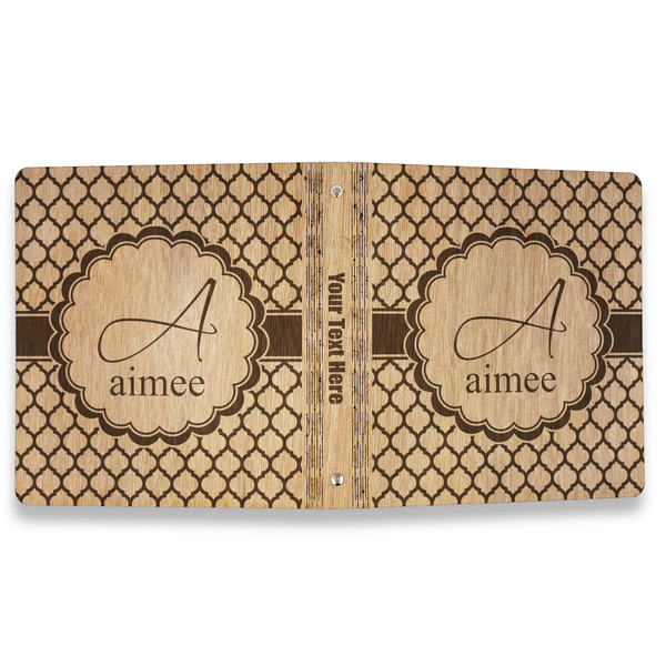 Moroccan Wood 3-Ring Binders - 1" Letter - Approval