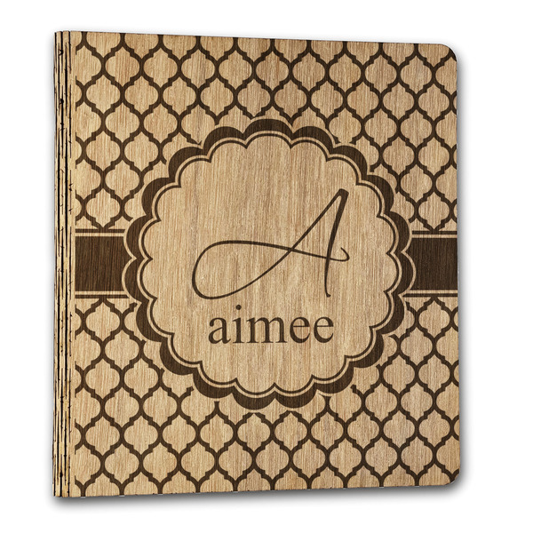 Moroccan Wood 3-Ring Binders - 1" Letter - Front