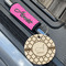 Moroccan Wood Luggage Tags - Round - Lifestyle