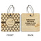 Moroccan Wood Luggage Tags - Square - Approval