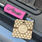 Moroccan Wood Luggage Tags - Square - Lifestyle