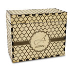 Moroccan Wood Recipe Box - Laser Engraved (Personalized)