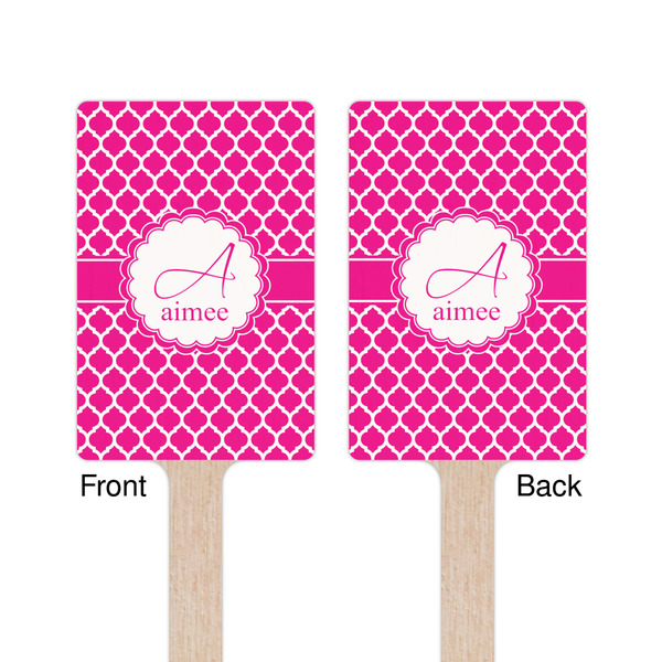 Moroccan Wooden 6.25" Stir Stick - Rectangular - Double Sided - Front & Back