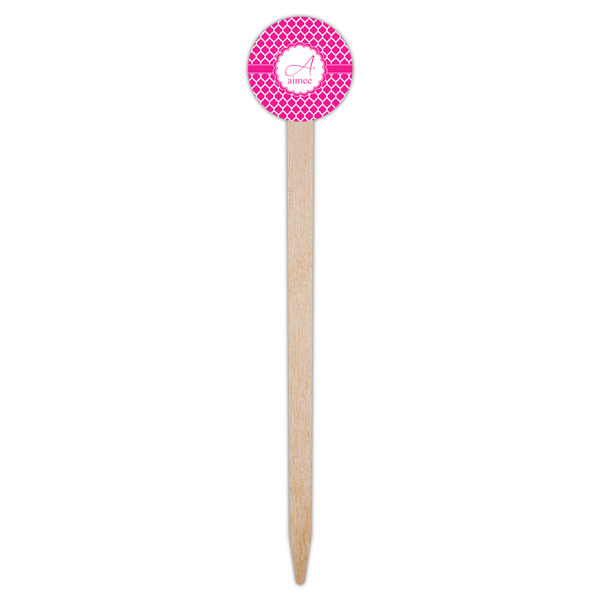 Moroccan Wooden 6" Food Pick - Round - Single Pick