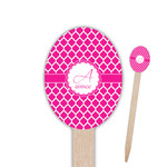 Moroccan Oval Wooden Food Picks - Double Sided (Personalized)