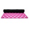Moroccan Yoga Mat Rolled up Black Rubber Backing