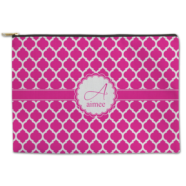 Custom Moroccan Zipper Pouch - Large - 12.5"x8.5" (Personalized)