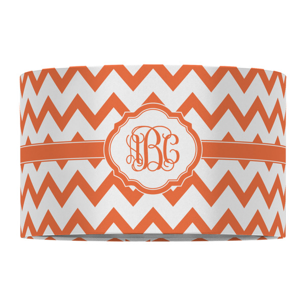 Chevron 12" Drum Lampshade - FRONT (Fabric)